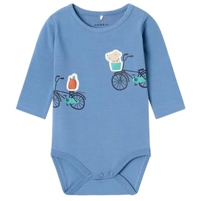 NAME IT Baby pojkar Nbmlillo Ls Box Body, Koronettblå, 56 NAME IT Baby pojkar Nbmlillo Ls Box Body, Koronettblå, 56