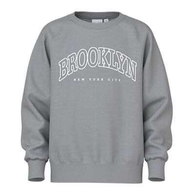 NAME IT Pojkar Nkmvion Ls Nreg Sweat Unb, Ultimate Grey, 116 NAME IT Pojkar Nkmvion Ls Nreg Sweat Unb, Ultimate Grey, 116