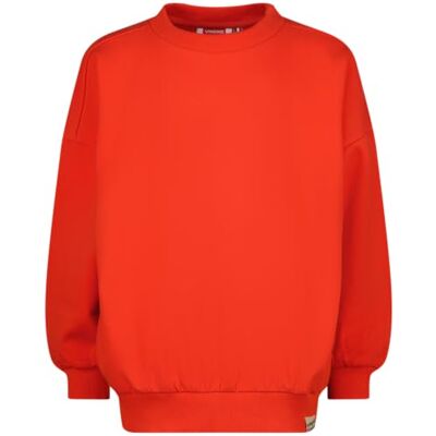 Vingino Flicka Basic-rn oversize tröja, Breeze röd, 8 år Vingino Flicka Basic-rn oversize tröja, Breeze röd, 8 år