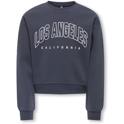 LDKEKDF Only & Kids Kogsweat Life Ls Crew Ovz Stat SWT Noos, Amber blå, 134-140 LDKEKDF Only & Kids Kogsweat Life Ls Crew Ovz Stat SWT Noos, Amber blå, 134-140