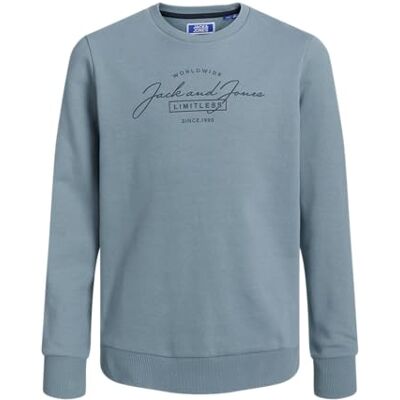 JACK & JONES Pojkar Jjferris Sweat Crew Neck Jnr sweatshirt, Goblin blå/tryck: stor, 152 JACK & JONES Pojkar Jjferris Sweat Crew Neck Jnr sweatshirt, Goblin blå/tryck: stor, 152
