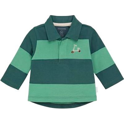 Noppies Baby Boys Polo Stuart långärmad, Stripe Pattern Medium Grey – N338, 62 cm Noppies Baby Boys Polo Stuart långärmad, Stripe Pattern Medium Grey – N338, 62 cm