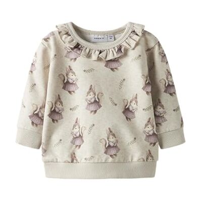 NAME IT Namn IT Nbfshelly Ls Sweat Bru, Peyote melange, 74 NAME IT Namn IT Nbfshelly Ls Sweat Bru, Peyote melange, 74