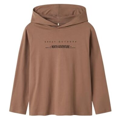 NAME IT Boy Hoodie ekologisk bomull, Lövträd, 122-128 NAME IT Boy Hoodie ekologisk bomull, Lövträd, 122-128