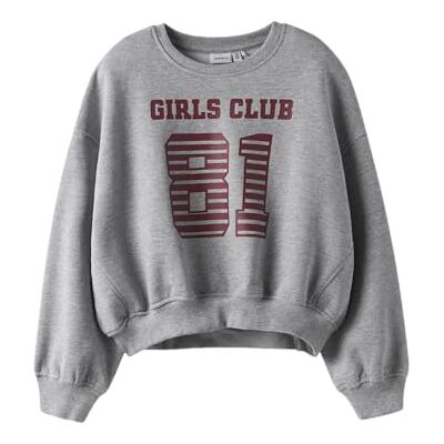 NAME IT Nkftaya LS RLX Sweat Bru Box, Grå, 116 flickor, Grå, 116 NAME IT Nkftaya LS RLX Sweat Bru Box, Grå, 116 flickor, Grå, 116