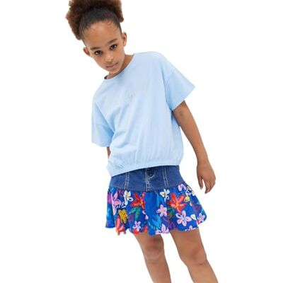 Desigual TS_Sky T-shirt för flickor, Blå, 4 år Desigual TS_Sky T-shirt för flickor, Blå, 4 år