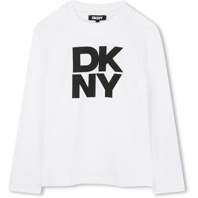 DKNY D62457 T-Shirt, Vit, 14 år DKNY D62457 T-Shirt, Vit, 14 år