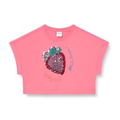 Desigual TS_Strawberry, 3108 Bubblegum, 3/4, Röd röd, 4 år Desigual TS_Strawberry, 3108 Bubblegum, 3/4, Röd röd, 4 år