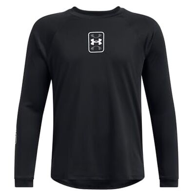 Under Armour pojkars baseline skytte tröja tröja, Svart/vit, 14 år Under Armour pojkars baseline skytte tröja tröja, Svart/vit, 14 år