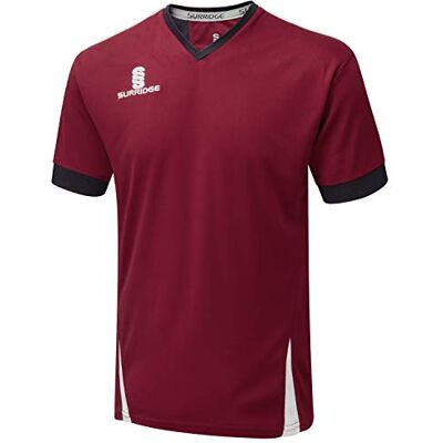 Surridge Sports unisex barn blad träning tröja Maroon/Navy/White L Surridge Sports unisex barn blad träning tröja Maroon/Navy/White L