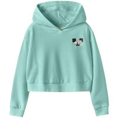 NAME IT Nkftara Ls Crop RLX SWE Wh Bru Ps Noos, Pool blå, 122-128 NAME IT Nkftara Ls Crop RLX SWE Wh Bru Ps Noos, Pool blå, 122-128