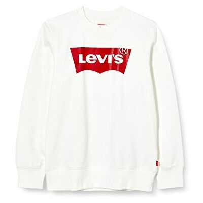 Levi's Levis pojkar fladdermusvinge rund hals sweatshirt pojke, Vitt, 3 år Levi's Levis pojkar fladdermusvinge rund hals sweatshirt pojke, Vitt, 3 år