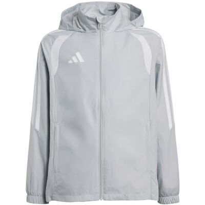 adidas unisex barn Tiro 26 League Windbreaker Kids Coat, team light grey/white, 11-12 Years adidas unisex barn Tiro 26 League Windbreaker Kids Coat, team light grey/white, 11-12 Years