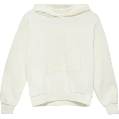 s.Oliver Sweatshirt med huva för flickor, 0210 vit, 176 s.Oliver Sweatshirt med huva för flickor, 0210 vit, 176
