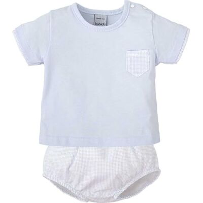 BABIDU Uni Baby Conjunto Para Bebé Niño Con Camiseta de Manga Corta Y Bolsillo dekorativt set, himmelsblå, 18 månader, Himmelsblå, 18 Monate BABIDU Uni Baby Conjunto Para Bebé Niño Con Camiseta de Manga Corta Y Bolsillo dekorativt set, himmelsblå, 18 månader, Himmelsblå, 18 Monate