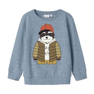 NAME IT pojkar Nmmkamden Ls Sweat Unb, Dammblå, 116 NAME IT pojkar Nmmkamden Ls Sweat Unb, Dammblå, 116