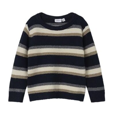 NAME IT Pojkar Nmmramikkel Ls stickad stickad tröja, Mörk safir, 98 NAME IT Pojkar Nmmramikkel Ls stickad stickad tröja, Mörk safir, 98