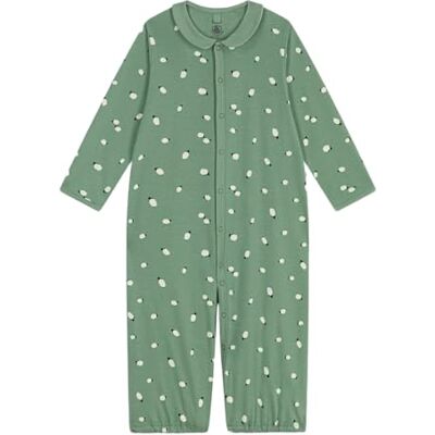 Petit Bateau Tryckt krage bomull baby kombisac Petit Bateau Tryckt krage bomull baby kombisac