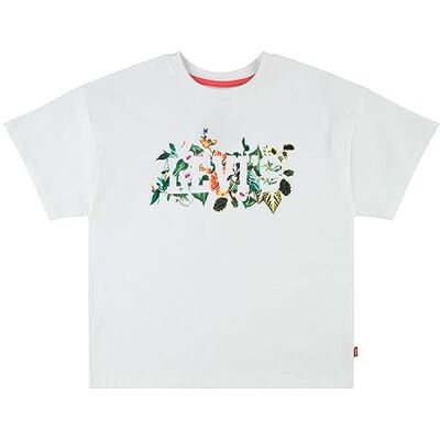 Levi's Kids Flicka LVG överdimensionerad tropisk t-shirt 3EH359 SS, vit Alyssum, 2 år, Vit alyssum, 24 månader Levi's Kids Flicka LVG överdimensionerad tropisk t-shirt 3EH359 SS, vit Alyssum, 2 år, Vit alyssum, 24 månader