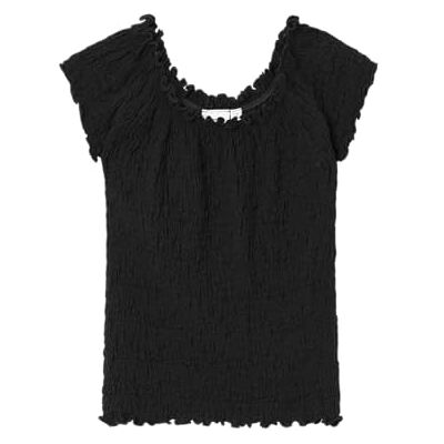 NAME IT flicka Nkfhalisse Ss Short Top, svart, 122-128 NAME IT flicka Nkfhalisse Ss Short Top, svart, 122-128