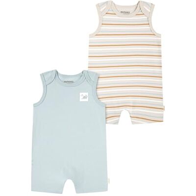 HUGGIES Baby pojkar 2-pack sparkdräkt 2-pack sparkdräkt, DUSTY MIST, 24M HUGGIES Baby pojkar 2-pack sparkdräkt 2-pack sparkdräkt, DUSTY MIST, 24M