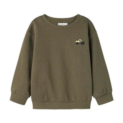 Name it mini pojkar Nmmvallen Ls Nreg Sweat Bru, Dammig oliv, 92 Name it mini pojkar Nmmvallen Ls Nreg Sweat Bru, Dammig oliv, 92