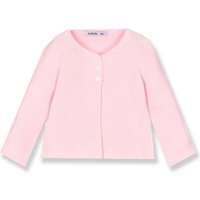 BABIDU Stickad jacka i 100% bomull, basplagg för spädbarn, pojkar, flickor, unisex, rund hals, mjukt och andningsbart, allergivänligt tyg, perfekt för vinter och fritid, varma barnkläder, Rosa, 3 BABIDU Stickad jacka i 100% bomull, basplagg för spädbarn, pojkar, flickor, unisex, rund hals, mjukt och andningsbart, allergivänligt tyg, perfekt för vinter och fritid, varma barnkläder, Rosa, 3