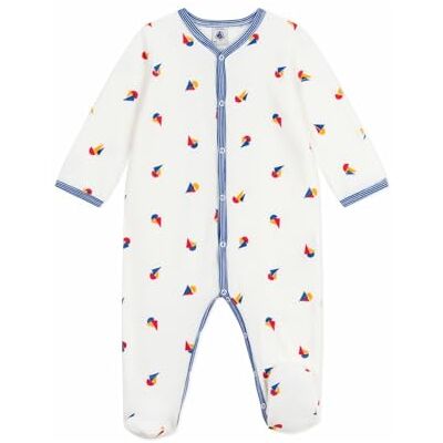 Petit Bateau Baby pyjamas med tryckt sammet Petit Bateau Baby pyjamas med tryckt sammet