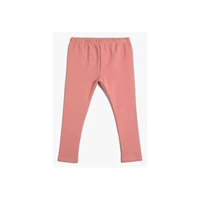 Koton Babygirls Basic Cotton elastisk midjebandsleggings, Rosa (274), 6-9 Monate Koton Babygirls Basic Cotton elastisk midjebandsleggings, Rosa (274), 6-9 Monate
