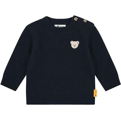 Steiff tröja EU storlek 56 styv marinblå, tröja långärmad, barntröja, varm och bekväm, maskintvättbar, marinblå, 56 Steiff tröja EU storlek 56 styv marinblå, tröja långärmad, barntröja, varm och bekväm, maskintvättbar, marinblå, 56