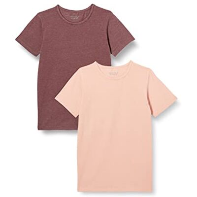 MINYMO Unisex Kids Basic 33 SS (2-pack) t-shirt, Misty Rose, 104, Misty Rose MINYMO Unisex Kids Basic 33 SS (2-pack) t-shirt, Misty Rose, 104, Misty Rose