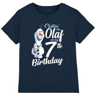 Disney Frozen Chillin Like Olaf 7:e födelsedagen unisex barn t-shirt, marinblå, 3-4 år, Marinblått Xsp, 3-4 År Disney Frozen Chillin Like Olaf 7:e födelsedagen unisex barn t-shirt, marinblå, 3-4 år, Marinblått Xsp, 3-4 År