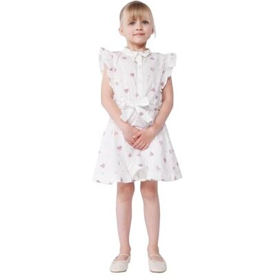 Petit Bateau Ärmlös klänning för flickor, Ecrus/flerfärgad, 12 anni Petit Bateau Ärmlös klänning för flickor, Ecrus/flerfärgad, 12 anni