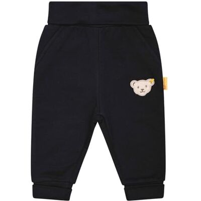 Steiff Unisex baby joggare med benmuddar, byxor, marinblå, 74 cm Steiff Unisex baby joggare med benmuddar, byxor, marinblå, 74 cm