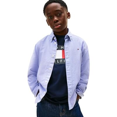 Tommy Hilfiger pojke flagga Oxford tröja LS KB0KB10192 L/S skjorta, blå (Majesty Blue), 6 år, Blå (Majesty blå), 6 år Tommy Hilfiger pojke flagga Oxford tröja LS KB0KB10192 L/S skjorta, blå (Majesty Blue), 6 år, Blå (Majesty blå), 6 år