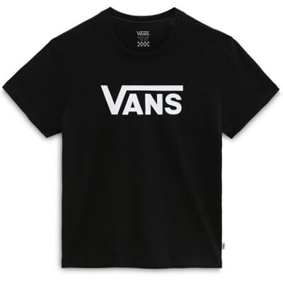Vans Flying V Crew T-shirt för flickor, Svart, 10-12 År Vans Flying V Crew T-shirt för flickor, Svart, 10-12 År