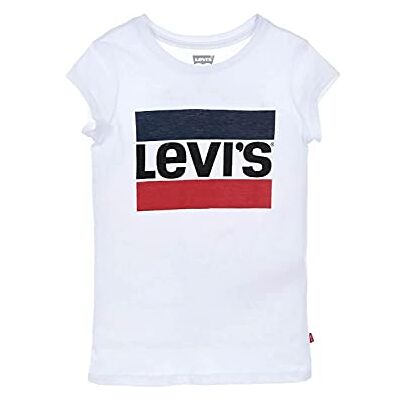 Levi's Kids sportkläder logo tee flickor, Vit, 10 år Levi's Kids sportkläder logo tee flickor, Vit, 10 år