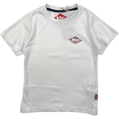 Lee Cooper , T-shirt, pojke, flicka, (4–14 år), polo, linne, skjorta, tryck, kläder, unisex, barn, sport, andas, modell GLC80701 TS S2-6A, vit, Vitt och blått, 6 �r Lee Cooper , T-shirt, pojke, flicka, (4–14 år), polo, linne, skjorta, tryck, kläder, unisex, barn, sport, andas, modell GLC80701 TS S2-6A, vit, Vitt och blått, 6 �r