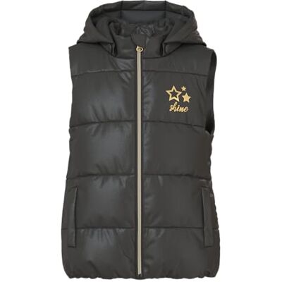 NAME IT flicka Nmfmonay väst Pb quiltad väst, svart, 98 NAME IT flicka Nmfmonay väst Pb quiltad väst, svart, 98