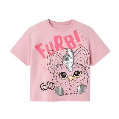 NAME IT Namn IT flicka Nkfmolda Furby Ss Nreg Top Box Bfu, cameo rosa, 116 NAME IT Namn IT flicka Nkfmolda Furby Ss Nreg Top Box Bfu, cameo rosa, 116
