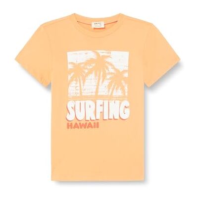 Koton Boys's Crew Neck kortärmad slogan-tryckt T-shirt, Orange (214), 5-6 År Koton Boys's Crew Neck kortärmad slogan-tryckt T-shirt, Orange (214), 5-6 År