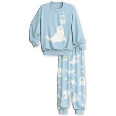 CALIDA Småbarnpyjamas med manschetter, Kaskad blå, 92-98 CALIDA Småbarnpyjamas med manschetter, Kaskad blå, 92-98