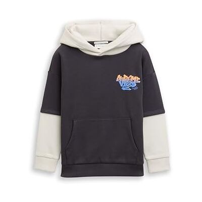 TOM TAILOR Barn pojkar sweatshirt, 29476 – kolgrå, 92-98 TOM TAILOR Barn pojkar sweatshirt, 29476 – kolgrå, 92-98