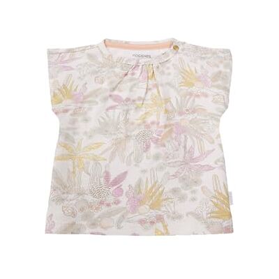 Noppies Girls tee Nephi Short Sleeve All Over Baby T-shirt, Pristine N021, 62 Noppies Girls tee Nephi Short Sleeve All Over Baby T-shirt, Pristine N021, 62