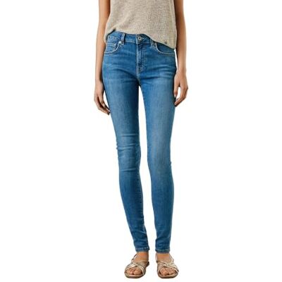 Pepe Jeans kvinnors smala jeans Mw Regent, Blå (denim-4aa), 29W x 32L Pepe Jeans kvinnors smala jeans Mw Regent, Blå (denim-4aa), 29W x 32L
