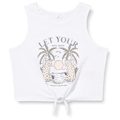 NAME IT Flicka Nkfhulda Sl kort topp långärmad, Kritvit, 116 cm NAME IT Flicka Nkfhulda Sl kort topp långärmad, Kritvit, 116 cm