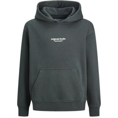 JACK & JONES Jorvesterbro Sweat Hood Noos Jnr huvtröja, Mörkgrå, 128 JACK & JONES Jorvesterbro Sweat Hood Noos Jnr huvtröja, Mörkgrå, 128