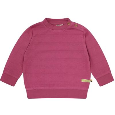 loud + proud Shirt Jacquard Uni, tillverkad av ekologisk bomull, GOTS certifierad, röd, 74-80 loud + proud Shirt Jacquard Uni, tillverkad av ekologisk bomull, GOTS certifierad, röd, 74-80