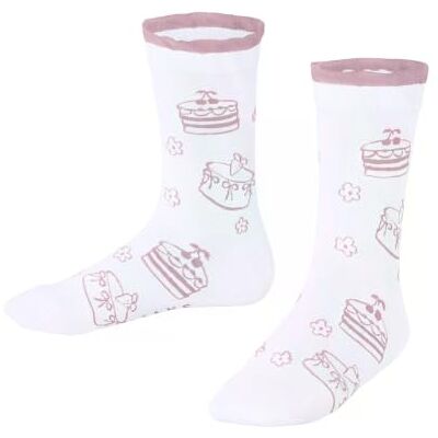 FALKE unisex barnstrumpor Beautiful Cakes K så bomull mönstrad 1 par, vit vit 2000, 27–30 FALKE unisex barnstrumpor Beautiful Cakes K så bomull mönstrad 1 par, vit vit 2000, 27–30