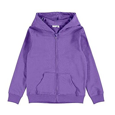NAME IT Nkfnasweat Card W Hood Unb Noos huvjacka, dahlia lila, 116 cm NAME IT Nkfnasweat Card W Hood Unb Noos huvjacka, dahlia lila, 116 cm